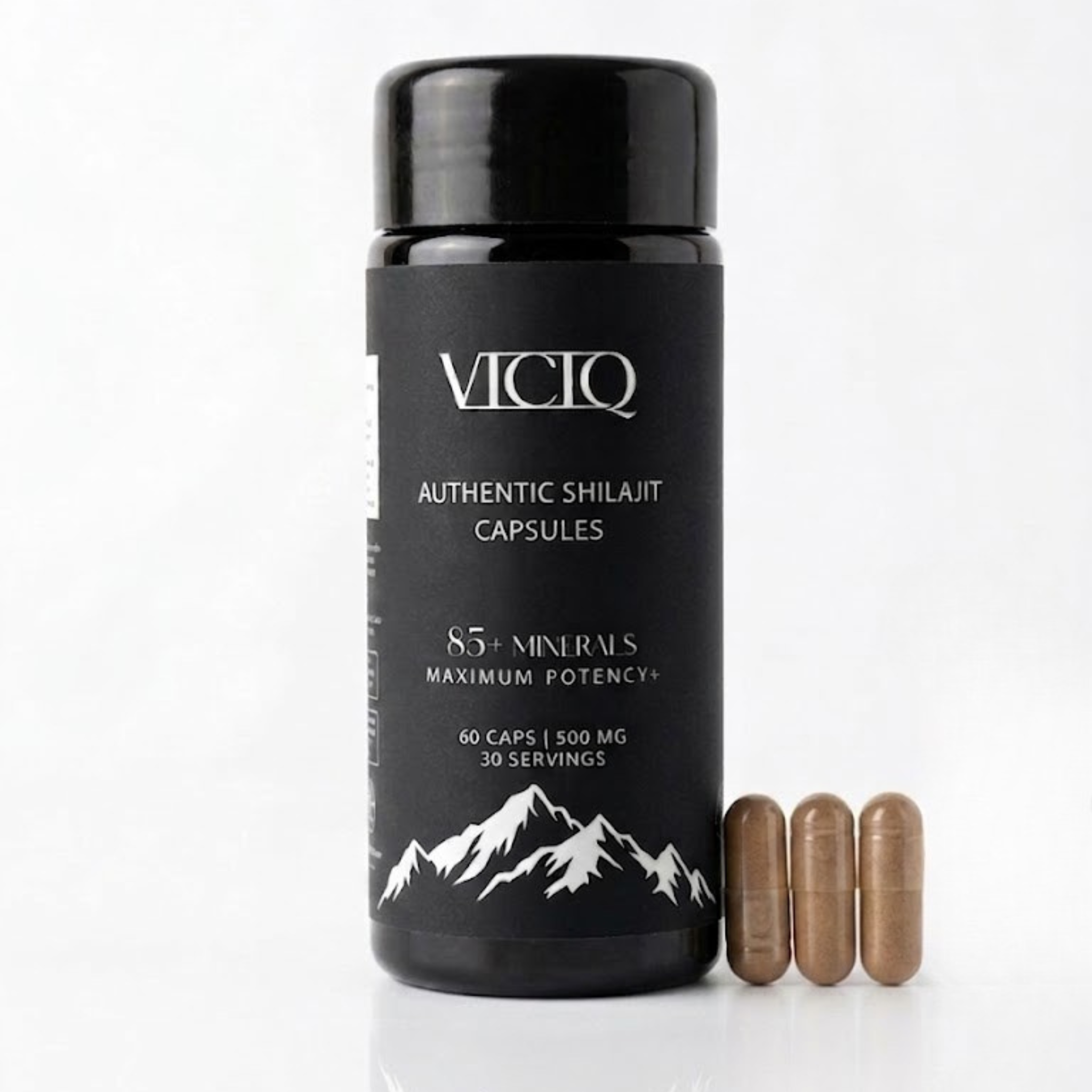 viciq Authentic Shilajit Capsules 500MG Extra sterk 10:1 Extract