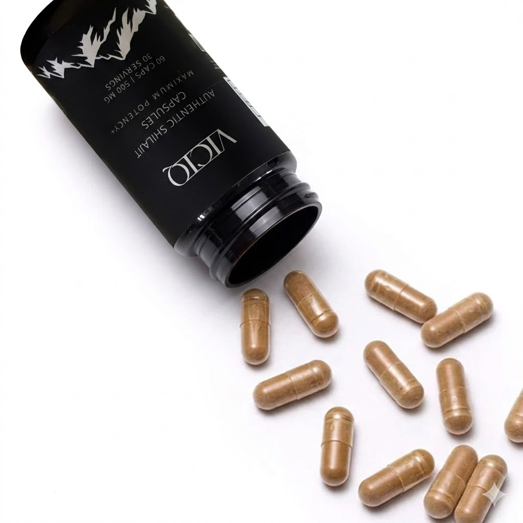 viciq Authentic Shilajit Capsules 500MG Extra sterk 10:1 Extract