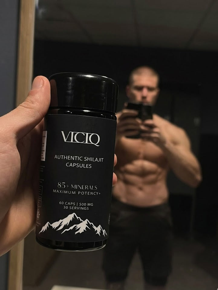 viciq Authentic Shilajit Capsules 500MG Extra sterk 10:1 Extract